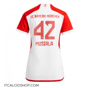 Bayern Munich Jamal Musiala #42 Prima Maglia Femmina 2023-24 Manica Corta